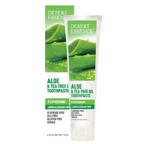 Desert essence - aloe & tea tree toothpaste (carrageenan-free) - 176 g on Sale