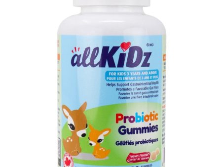 Allkidz - probiotic gummies : yogurt flavour - 80 gummies Online