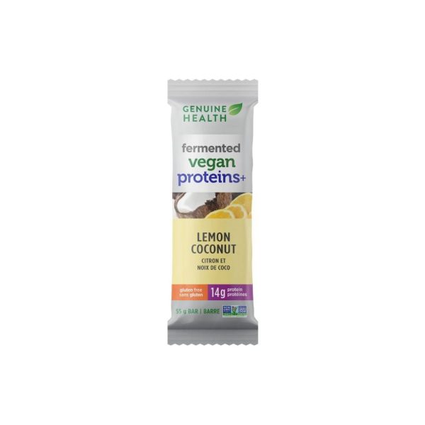 Genuine health - fermented vegan proteins+  lemon coconut bar (1) Online Hot Sale