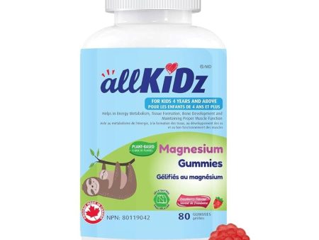 Allkidz - magnesium gummies : raspberry  - 80 gummies For Cheap