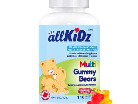 Allkidz - multi gummy bears : mixed fruits - 110 gummies on Sale