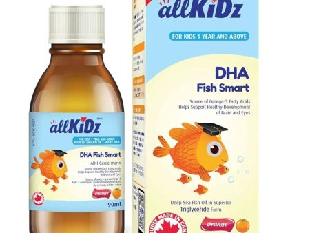 Allkidz - dha fish smart : orange flavour - 90 ml Discount