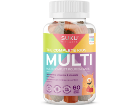 Suku - the complete kids  multi : apple watermelon - 60 gummies on Sale