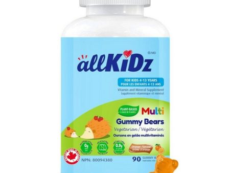 Allkidz - multi gummy bears vegetarian : orange - 90 gummies Fashion