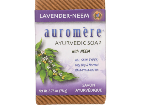 Auromère - ayurvedic bar soap lavender neem - 78g on Sale