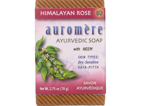 Auromère - ayurvedic bar soap himalayan rose - 78g Discount