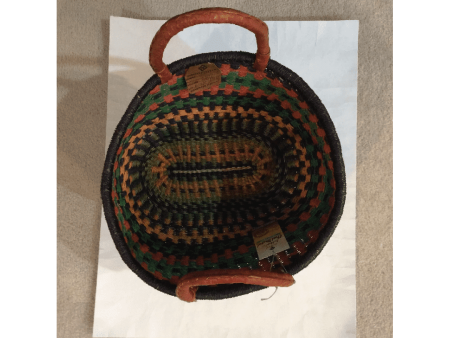 Alaffia - handwoven african grass basket - oval w  2 handles For Discount