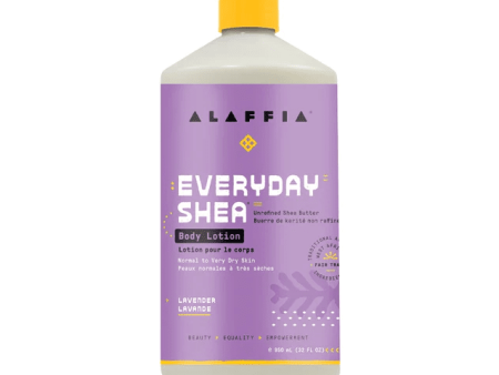 Alaffia - everyday shea body lotion : lavender - 950 ml Hot on Sale