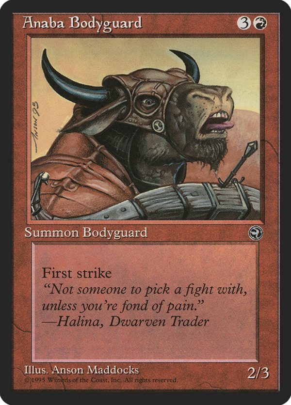 Anaba Bodyguard (Halina Flavor Text) [Homelands] For Cheap