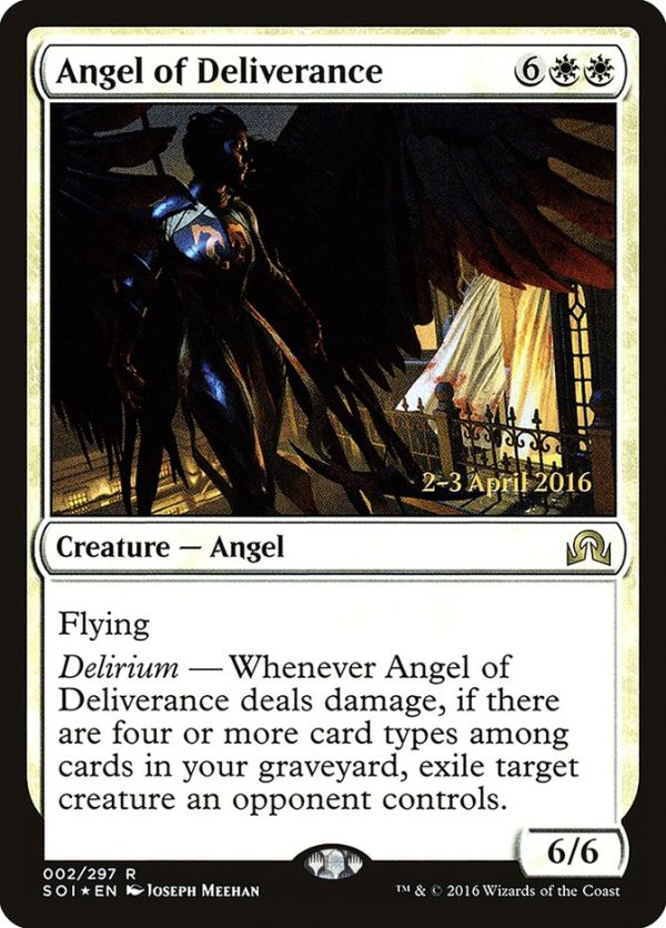 Angel of Deliverance [Shadows over Innistrad Prerelease Promos] Supply