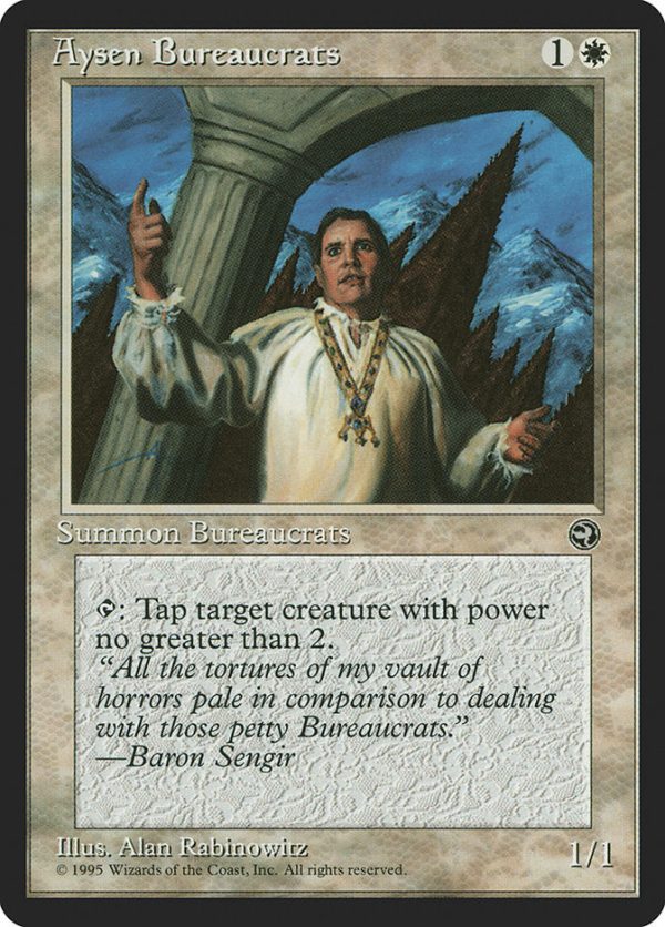 Aysen Bureaucrats (Baron Sengir Flavor Text) [Homelands] Online Sale